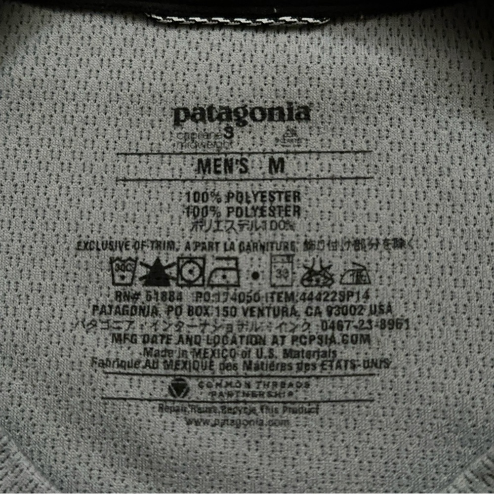 Patagonia Shirt Mens Size M Capilene 3 Midweight Baselayer Long Sleeve Gray - Picture 4 of 4